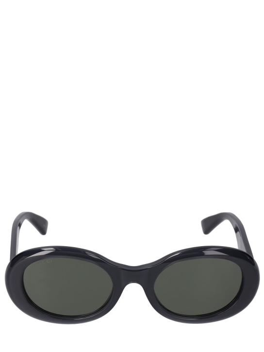Gucci: Sonnenbrille aus Acetat "GG1587S" - Schwarz/Grau - women_0 | Luisa Via Roma