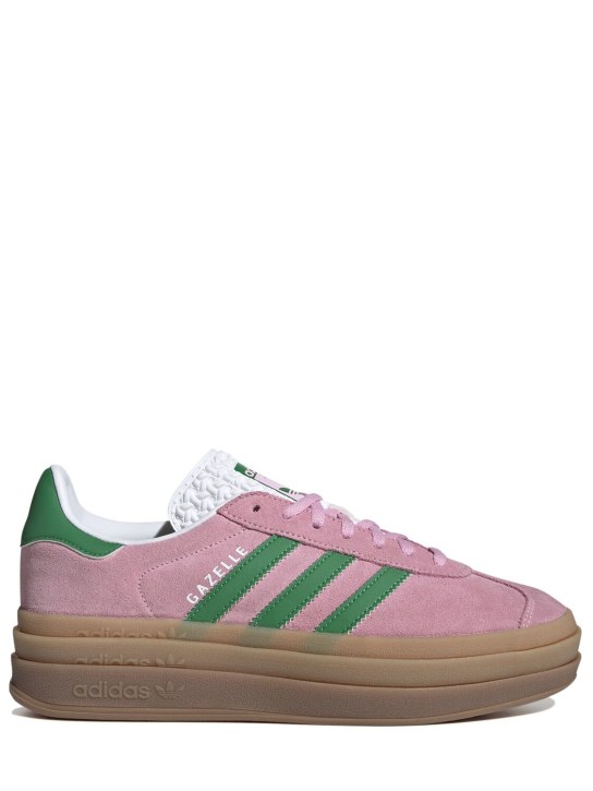 adidas Originals: Gazelle Bold sneakers - Pink/Green - women_0 | Luisa Via Roma