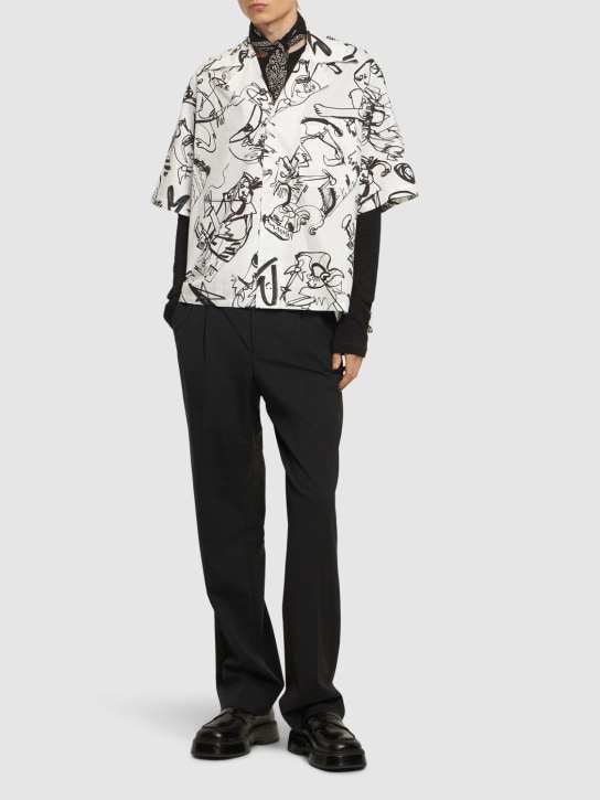 Charles Jeffrey LOVERBOY: Hawaiian shirt - White Jester - men_1 | Luisa Via Roma