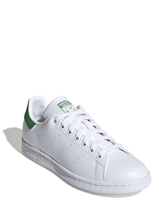 adidas Originals: Stan Smith sneakers - White/Green - women_1 | Luisa Via Roma
