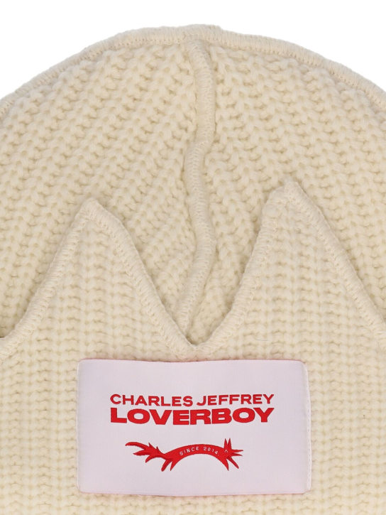 Charles Jeffrey LOVERBOY: Chunky crown beanie - Ecru - men_1 | Luisa Via Roma