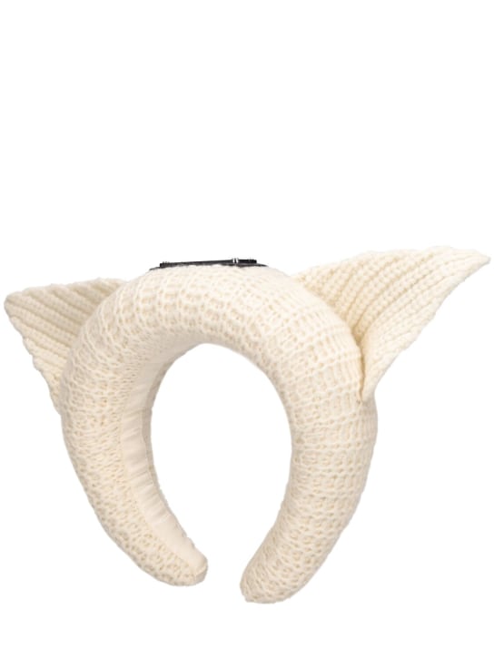 Charles Jeffrey LOVERBOY: Ears Alice headband - Ecru - women_0 | Luisa Via Roma