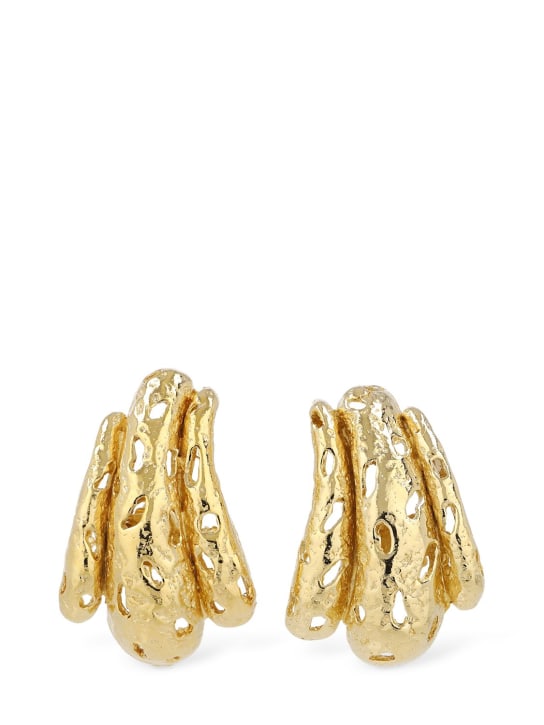 Paola Sighinolfi: Lis stud earrings - Gold - women_0 | Luisa Via Roma
