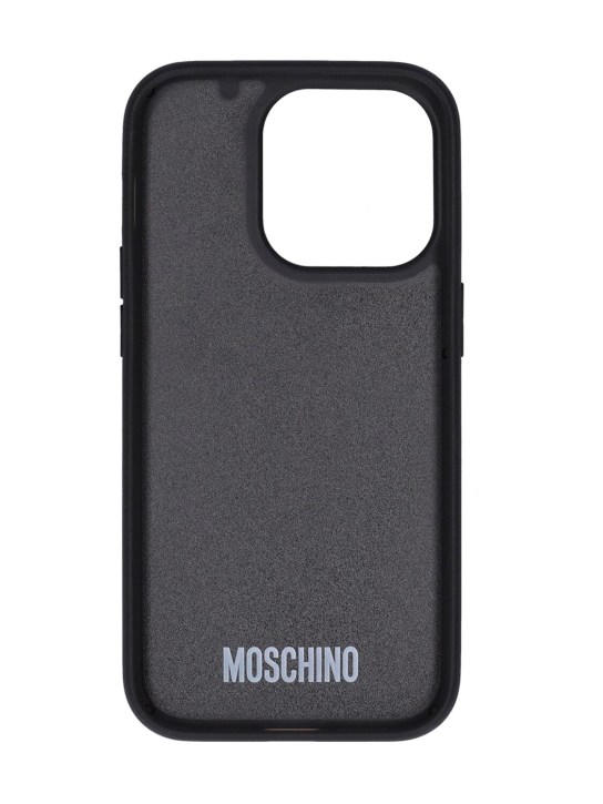 Moschino: iPhone 14 Pro case - Black - women_1 | Luisa Via Roma