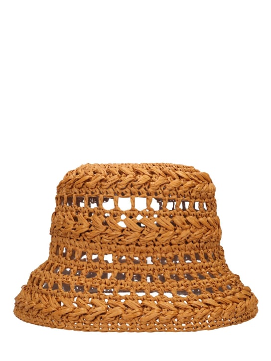 Weekend Max Mara: Adito crochet bucket hat - Cammello - women_0 | Luisa Via Roma