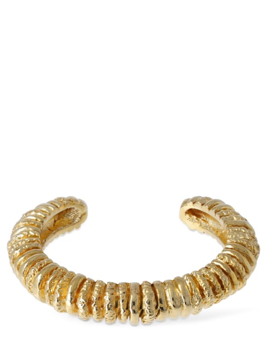 Paola Sighinolfi: Capital cuff bracelet - Gold - women_0 | Luisa Via Roma