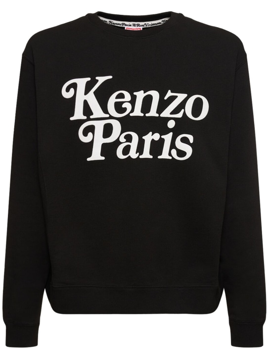 Kenzo Paris: Kenzo by Verdy 코튼 스웨트셔츠 - 블랙 - men_0 | Luisa Via Roma