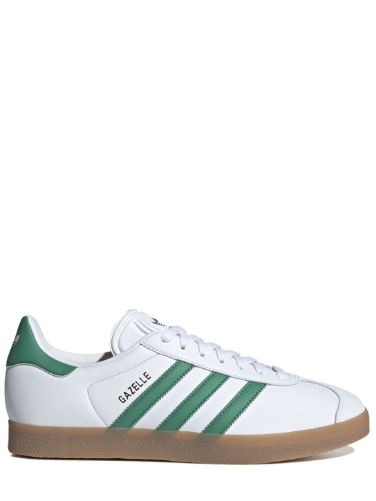adidas Originals: Gazelle sneakers - White/Green - women_0 | Luisa Via Roma