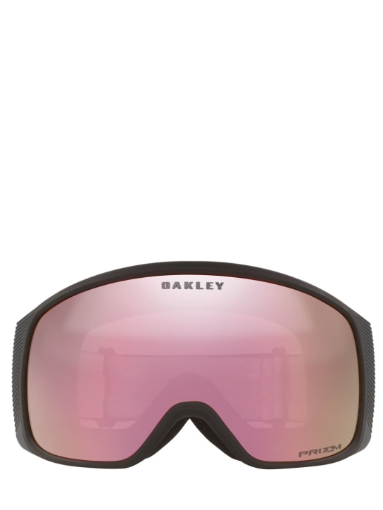 Oakley: Gafas tipo goggle Flight Tracker M - Negro/Rosa - men_0 | Luisa Via Roma