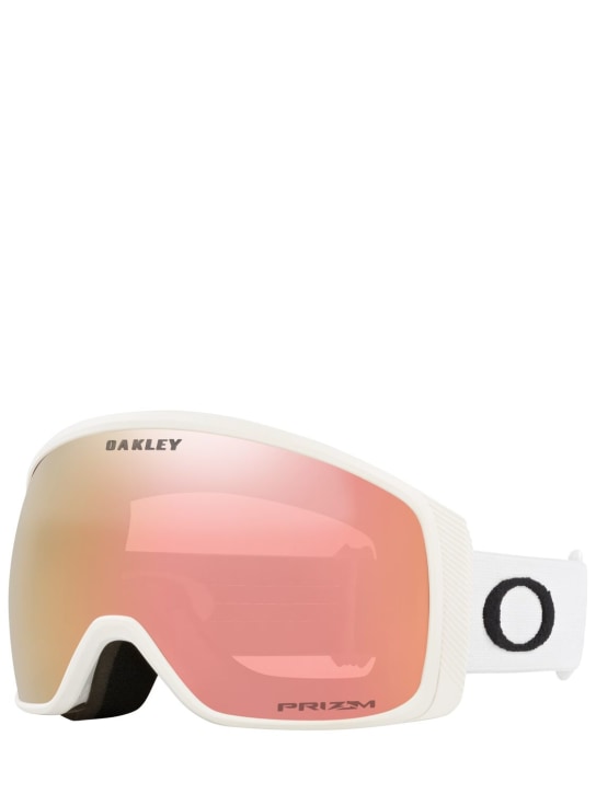 Oakley: Gafas tipo goggle Flight Tracker M - Blanco/Rosa - women_1 | Luisa Via Roma