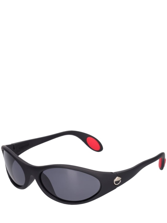 Coperni: Logo cycling sunglasses - Black - women_1 | Luisa Via Roma