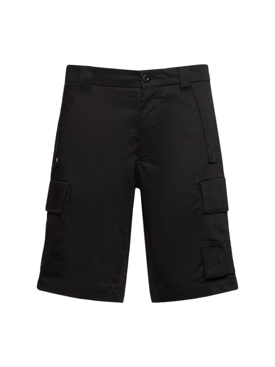 C.P. Company: Metropolis Series stretch satin shorts - Black - men_0 | Luisa Via Roma