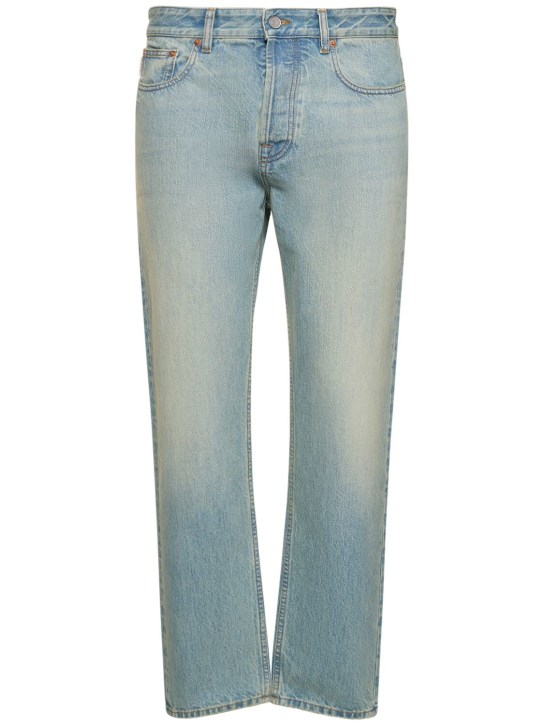 Valentino: Jeans aus Baumwolldenim - Blau - men_0 | Luisa Via Roma