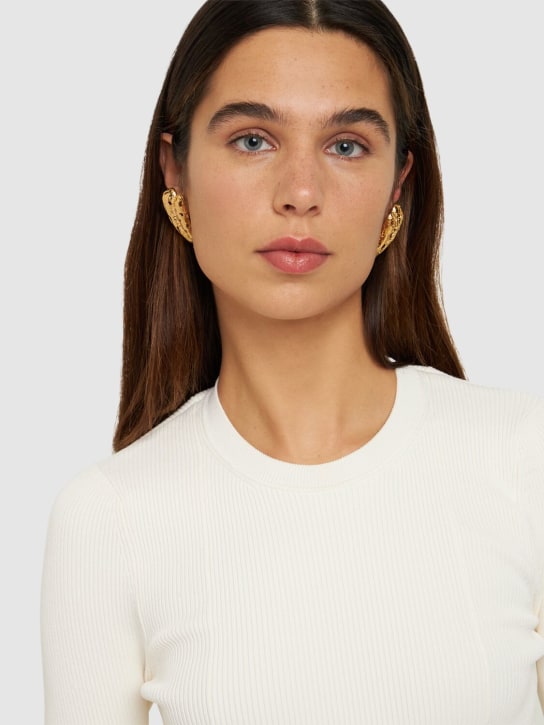 Paola Sighinolfi: Lis stud earrings - Gold - women_1 | Luisa Via Roma