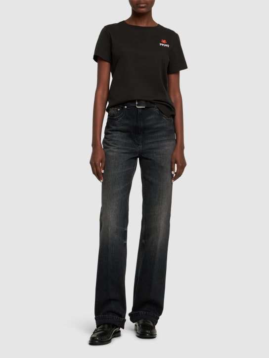Kenzo Paris: Boke Crest classic cotton t-shirt - Black - women_1 | Luisa Via Roma