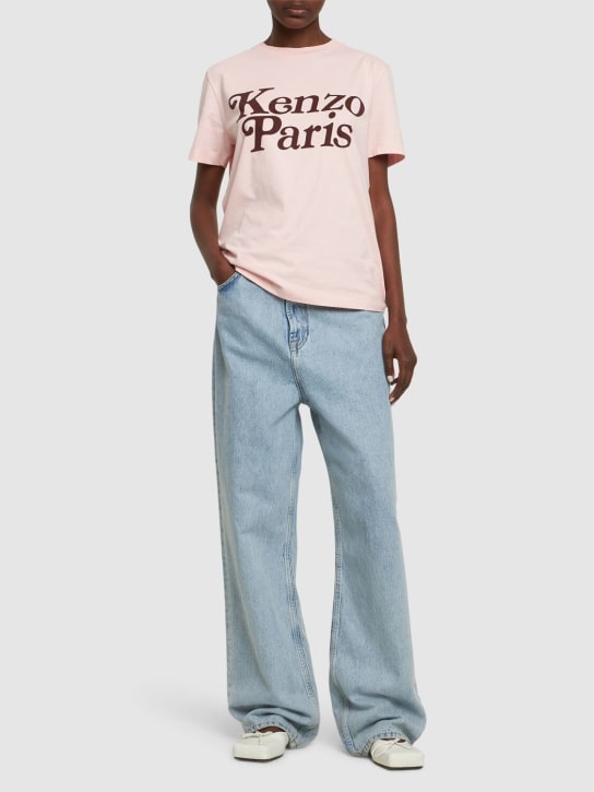 Kenzo Paris: T-shirt loose fit Kenzo x Verdy in cotone - Rosa - women_1 | Luisa Via Roma