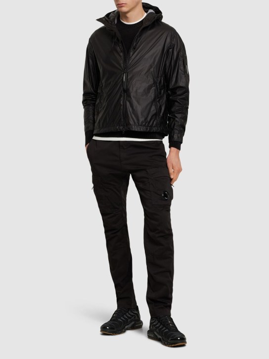 C.P. Company: Zipped hooded jacket - Black - men_1 | Luisa Via Roma