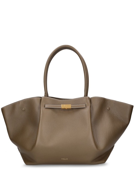 DeMellier: New York grain leather tote bag - women_0 | Luisa Via Roma