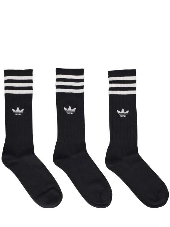 adidas Originals: High Crew cotton blend socks - men_0 | Luisa Via Roma