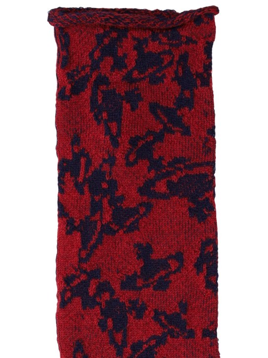 Vivienne Westwood: Knitted long gloves - Red - women_1 | Luisa Via Roma