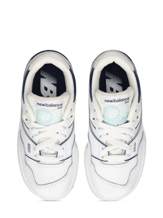New Balance: Sneakers 550 - Blanco/Marino - kids-boys_1 | Luisa Via Roma