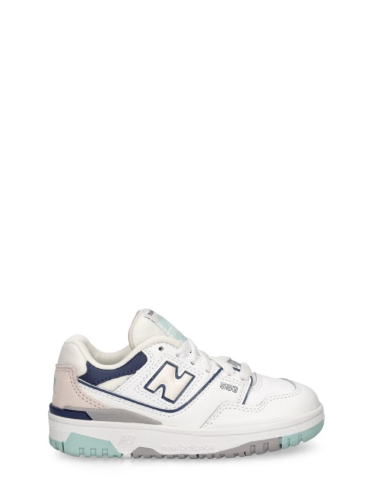 New Balance: Sneakers 550 - Blanco/Marino - kids-boys_0 | Luisa Via Roma