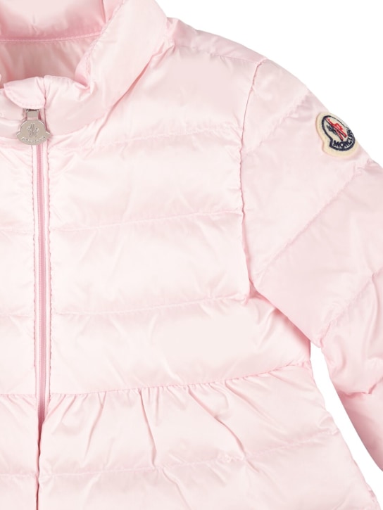 Moncler: Joelle nylon down jacket - Pink - kids-girls_1 | Luisa Via Roma