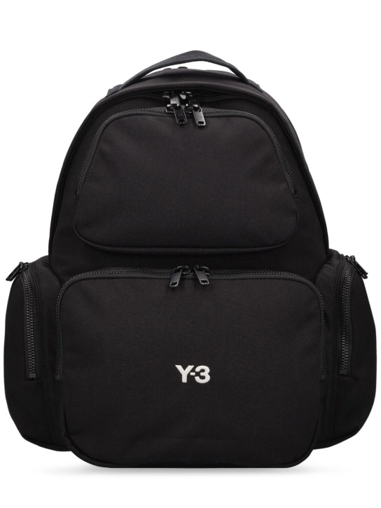 Y-3: Tech backpack - Black - men_0 | Luisa Via Roma