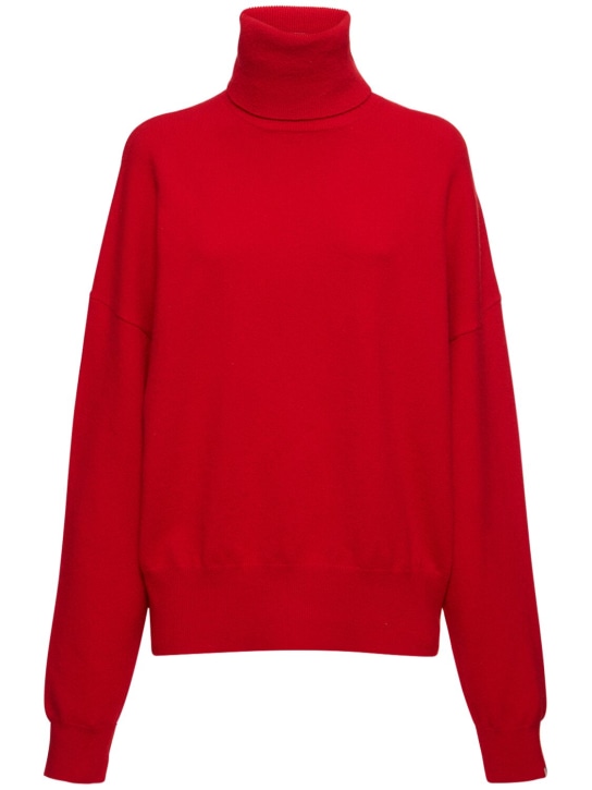 Extreme Cashmere: Jill cashmere blend turtleneck sweater - Red - women_0 | Luisa Via Roma