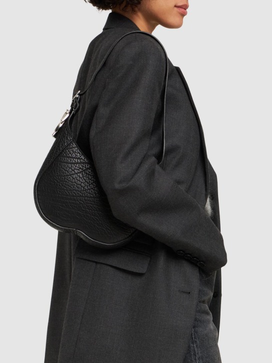 Burberry: LL Chess leather shoulder bag - Black - women_1 | Luisa Via Roma