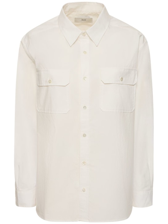 Dunst: Out pocket cotton shirt - White - women_0 | Luisa Via Roma