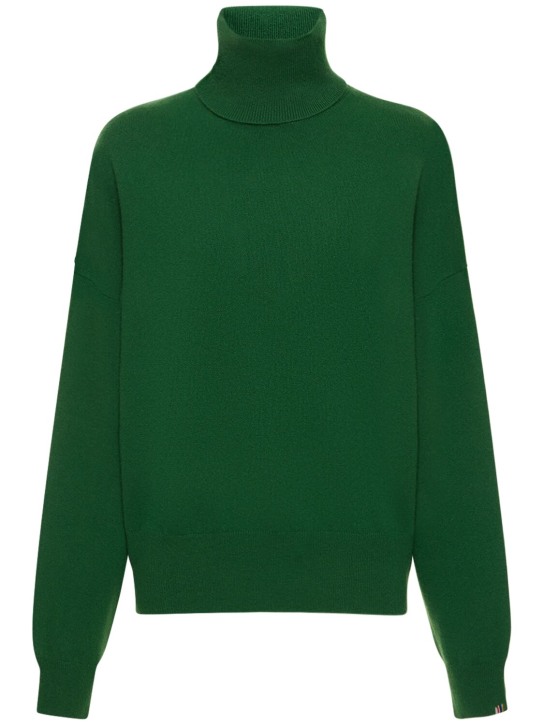 Extreme Cashmere: Jill cashmere blend turtleneck sweater - Green - women_0 | Luisa Via Roma
