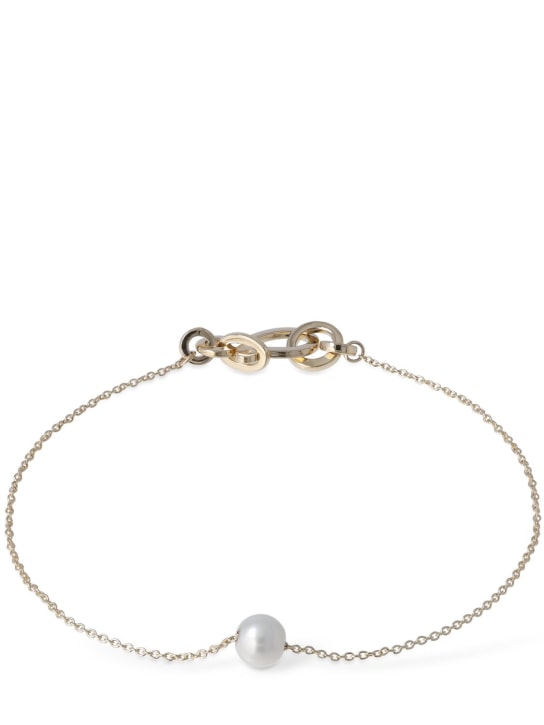 SOPHIE BILLE BRAHE: Brazalete de perlas y oro 14kt - Pearl/Gold - women_0 | Luisa Via Roma