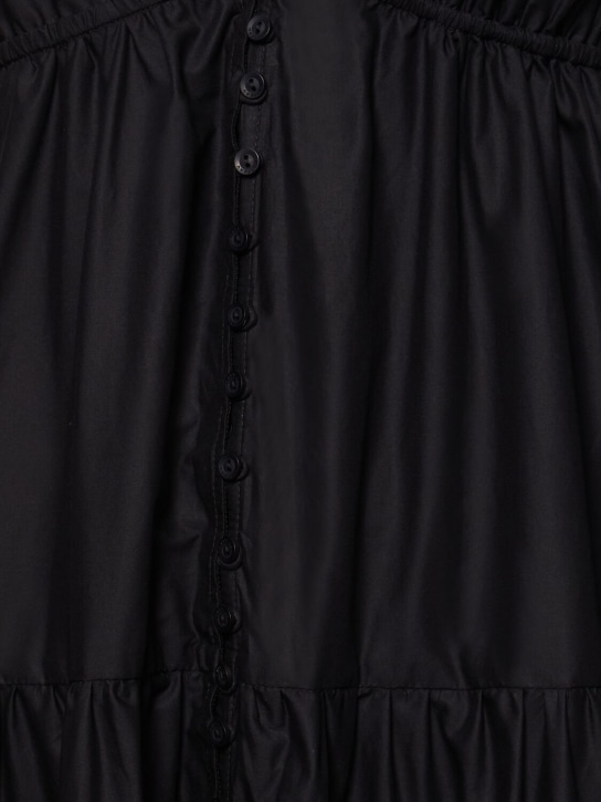 Matteau: Robe en coton biologique - Noir - women_1 | Luisa Via Roma