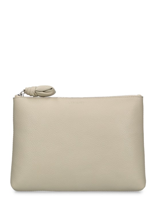 Lemaire: Small leather pouch - Light Sage - women_0 | Luisa Via Roma