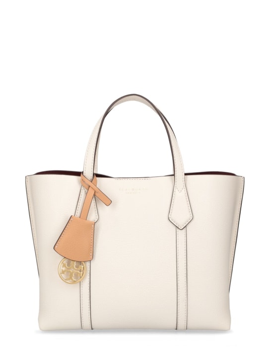 Tory Burch: SM Perry triple-compartment leather tote - New Ivory - women_0 | Luisa Via Roma