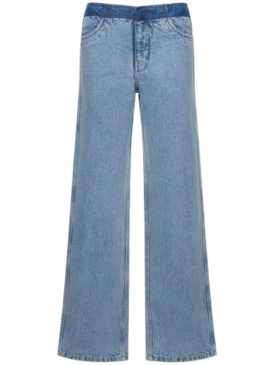 Christopher Esber: Jeans destrutturati con contrasto - Blu - women_0 | Luisa Via Roma
