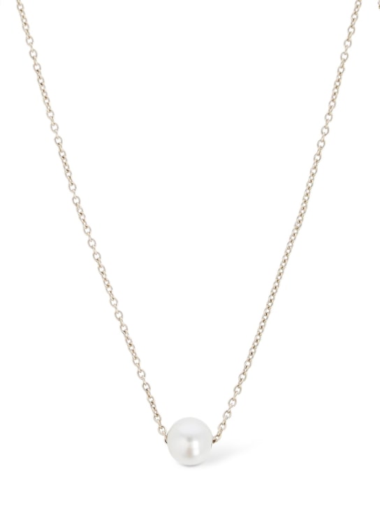 SOPHIE BILLE BRAHE: Stella Simple 14kt gold & pearl necklace - Pearl/Gold - women_0 | Luisa Via Roma