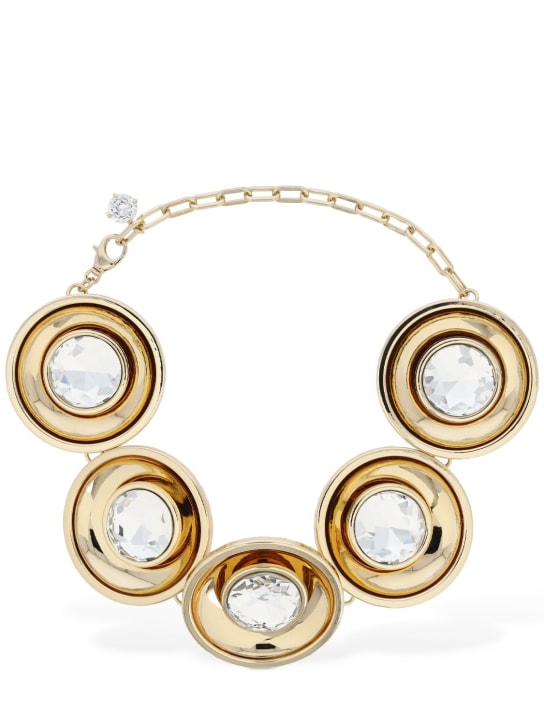 Area: Collar choker con medalllones con cristales - Oro/Cristal - women_0 | Luisa Via Roma