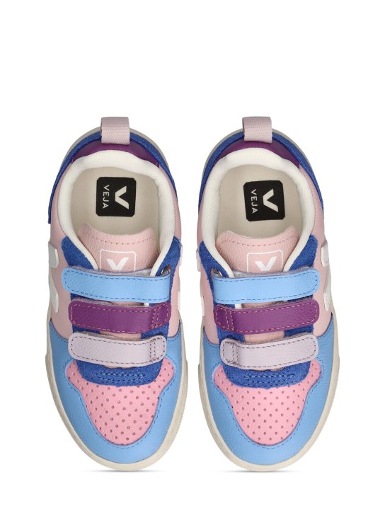 Veja: Sneakers V10 in pelle senza cromo - Multicolore - kids-girls_1 | Luisa Via Roma