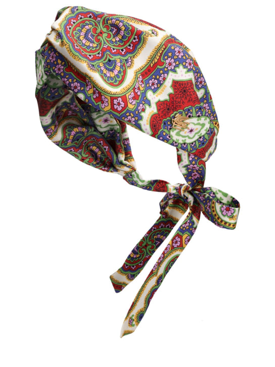 Etro: Silk twill headband - Multicolor - women_1 | Luisa Via Roma