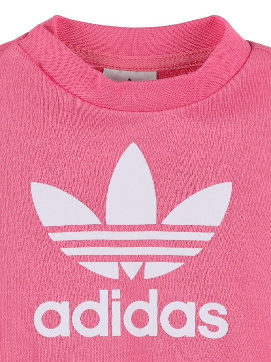 adidas Originals: Cotton blend sweatshirt & sweatpants - Pink - kids-girls_1 | Luisa Via Roma