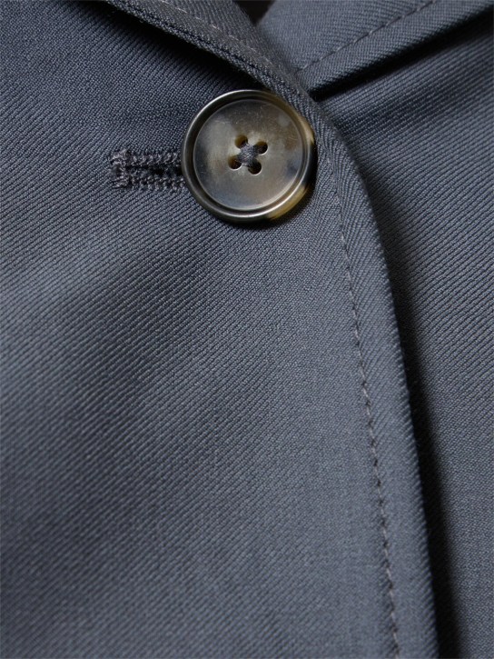 Loulou Studio: Marnie cinched wool blazer - Dark Grey - women_1 | Luisa Via Roma