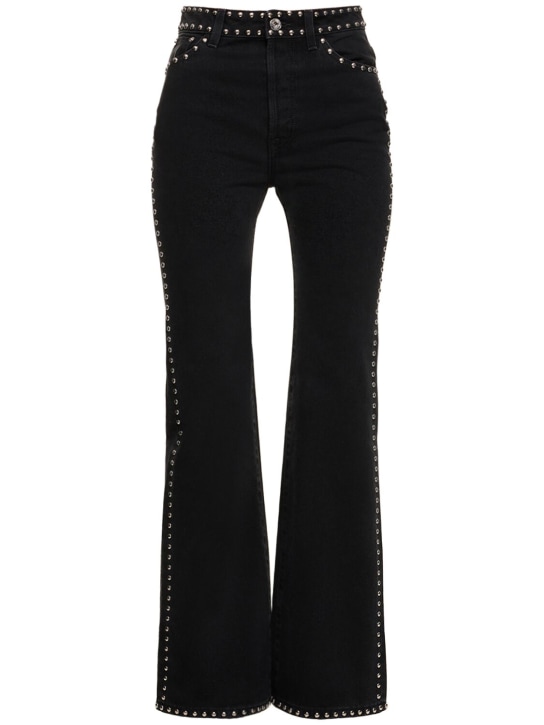 Lanvin: Jeans mit aufgestickten Nieten - Schwarz - women_1 | Luisa Via Roma