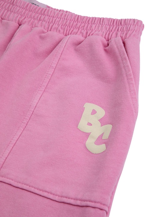 Bobo Choses: Pantalon de jogging en coton biologique - Fuchsia - kids-girls_1 | Luisa Via Roma