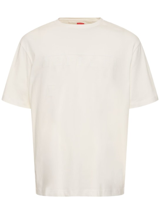 Ferrari: Camiseta oversize de jersey de algodón - Blanco - men_0 | Luisa Via Roma