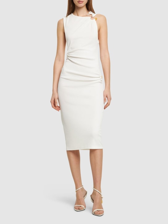 Christopher Esber: Callisto Trinity embellished midi dress - White - women_1 | Luisa Via Roma