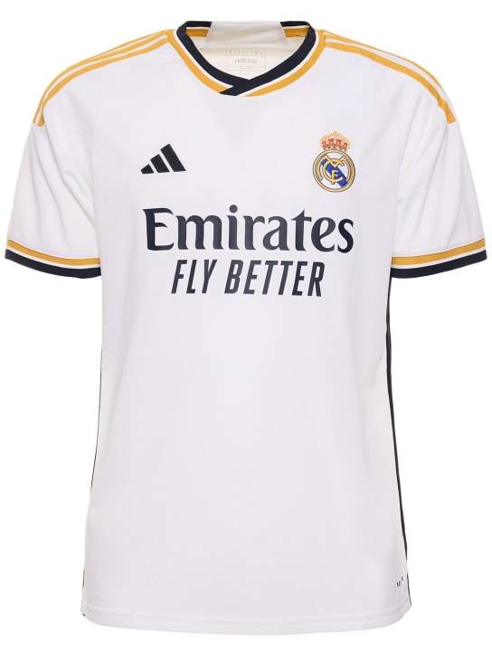 adidas Performance: Real Madrid jersey - White - men_0 | Luisa Via Roma