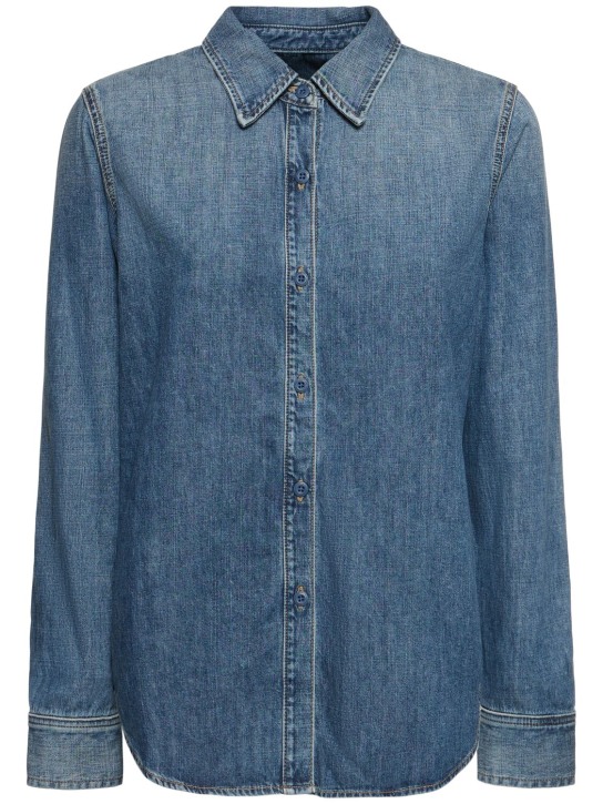 Nili Lotan: Hemd aus Baumwolldenim „Marlise“ - Blau - women_0 | Luisa Via Roma