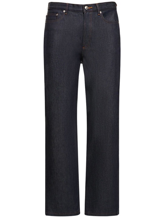 A.P.C.: 20cm Jean Martin straight denim jeans - Indigo - men_0 | Luisa Via Roma